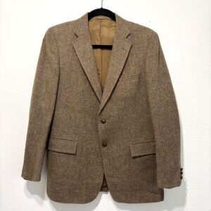 Stanley Blacker Mens Virgin Wool Tweed Blazer 44R